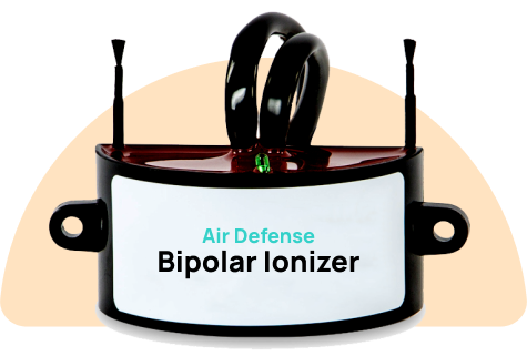 Air defense bipolar ionizer